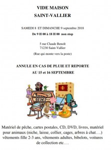 Vide maison à Saint-Vallier