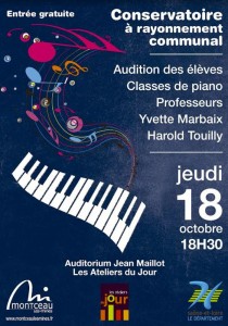 Audition des classes de piano du CRC (Montceau)