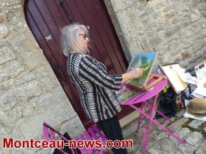 Peintres au village (Mont-Saint-Vincent)