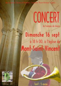 Concert de trompes de chasse à Mont-Saint-Vincent