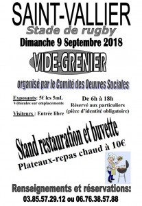 Vide grenier à Saint-Vallier