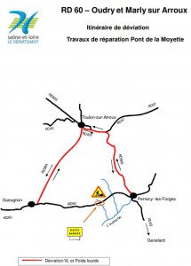 RD 60 – Communes d’Oudry et Marly-sur-Arroux 