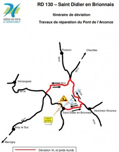 RD 130 – commune de Saint-Didier-en-Brionnais 