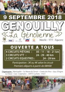 Marche – VTT – Equestre « La Génolienne » de Genouilly (Sortir)