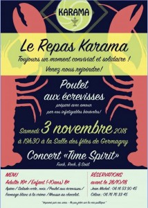 Repas-concert Karama – Time Spirit à Germagny (Sortir)