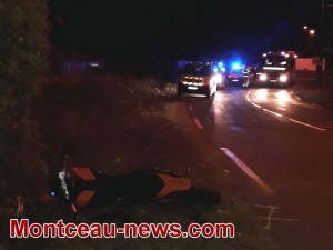 Faits divers – accident entre un deux roues et une voiture, ce jeudi soir, à Saint-Vallier …