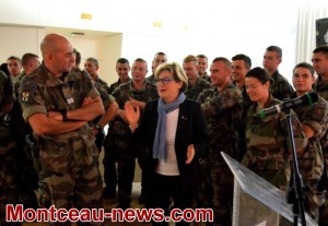 Réception du 5ème régiment de Dragons à Montceau-les-Mines