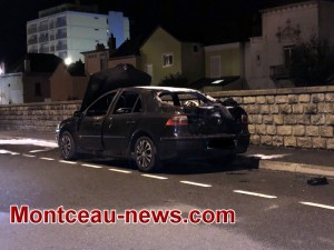 Voiture incendiée ce samedi soir à Montceau