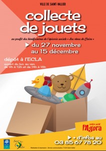 Collecte de jouets de l&rsquo;Agora (Saint-Vallier)