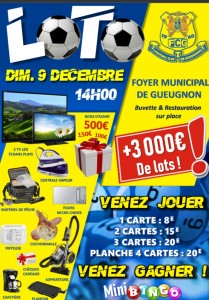 Loto du FC Gueugnon. (Sortir)