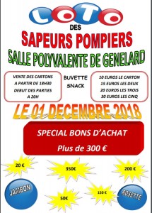Loto des Sapeurs Pompiers de Perrecy Génelard (Sortir)