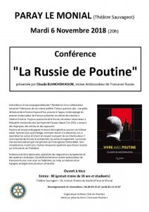 « La Russie de Poutine » (Conférence)