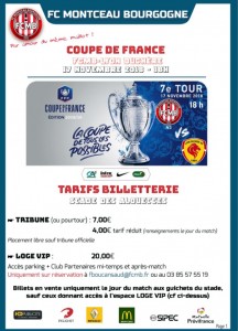 Match FC Montceau – Lyon Duchère (Coupe de France)