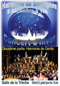Concert d&rsquo;hiver de l&rsquo;Harmonie de Sanvignes
