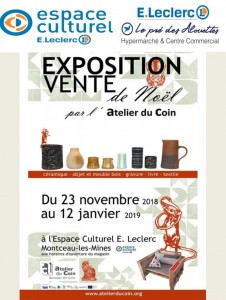 Exposition vente de Noël par l’Atelier du Coin (Montceau)