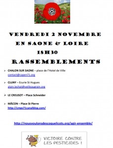 Ce vendredi 2 novembre en Saône-et-Loire (Environnement)