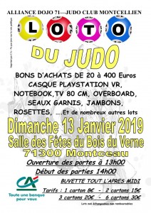 Loto de l&rsquo;Alliance Dojo 71 et Judo club Montcellien (Sortir)
