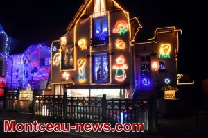 Maisons illuminées à Montceau 