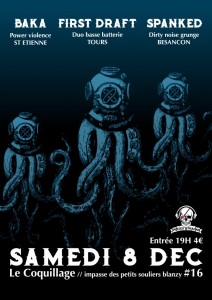 Dernière date 2018 pour Pertes et Fracas au Coquillage à Blanzy