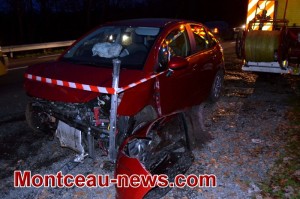 Gourdon : Sortie de route