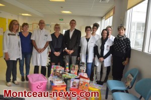 Comité des fêtes de Sanvignes au centre hospitalier Jean Bouveri