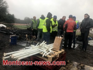 Réactualisé à 16 heures  – Camp des gilets jaunes du Magny détruit par un incendie… (VOIR NOTRE VIDEO)