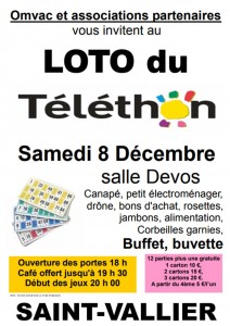 Les associations  valloiriennes se mobilisent au profit du Téléthon