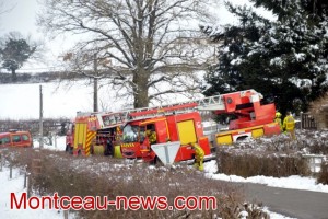 Ce vendredi matin, feu de cheminée à Gourdon