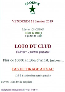 Loto du CS Orion (Sortir)