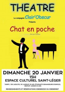 Théâtre : « Chat en poche » à l&rsquo;Espace Culturel Saint Léger de Bourbon-Lancy (Sortir)