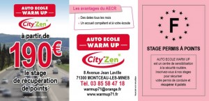Votre auto école « Warm-up » City&rsquo;Zen  Montceau