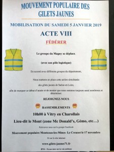« Acte VIII » du mouvement des gilets jaunes du Magny (Social)