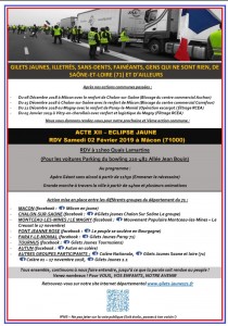 « Acte 12 » : éclipse jaune à Mâcon