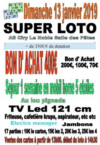 Super loto de L&rsquo;AS Ciry-le-Noble