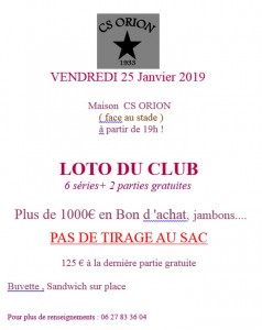 Loto du CS Orion (Sortir)