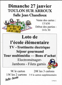 Au  profit de l&rsquo;école élémentaire de Toulon-sur-Arroux (Sortir)