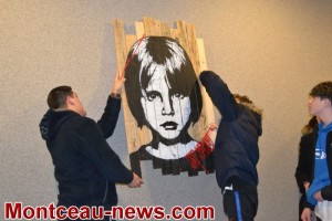 Ted Nomad sur les murs du lycée Parriat  de Montceau les mines
