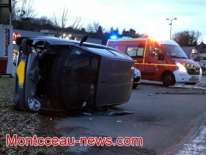 Spectaculaire accident à Gourdon…