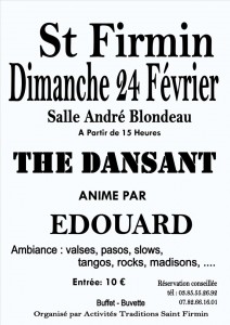 Thé dansant à Saint-Firmin (Sortir)
