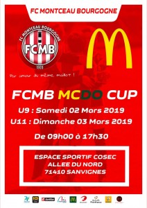 Tournoi U9 et U11 : « la FCMB Mc DO CUP » (Foot)