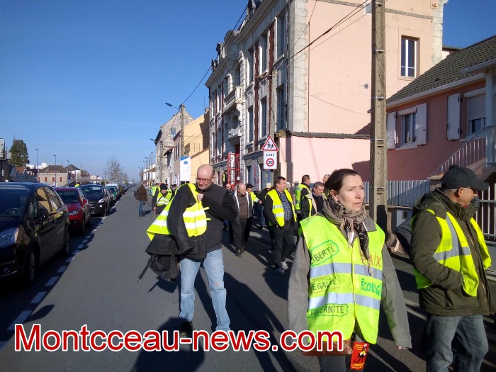 Manifestation gilets jaunes Montceau journee action 5 feverier 0502192