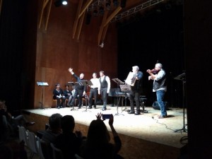 Après le concert du groupe A contrario à Montceau