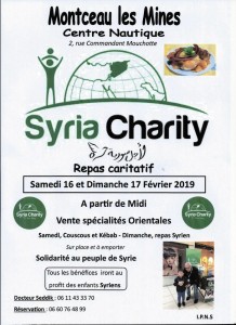 Au profit de Syria Charity (Montceau – solidarité)