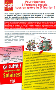 Journée d&rsquo;action du 5 février 2019 (Social)