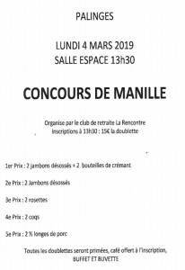 Concours de manille à Palinges (Sortir)