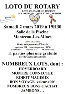 Loto du Rotary à Montceau