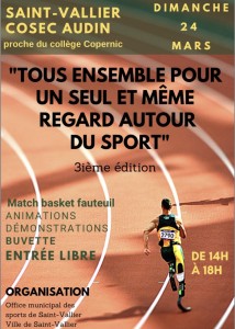 Surprise le dimanche 24 mars au Cosec Audin