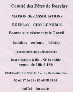 Comité des fêtes de Rozelay Ciry-le-Noiblke (Sortir)