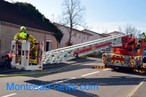 Incendie, ce samedi matin, rue de Bellevue à Montceau