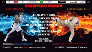 Fight club 71 : « FIGHTING NIGHT », le samedi 20 avril au complexe sportif de Sanvignes